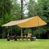 image:imageFREE SOLDIER Tarp Waterproof 3 x 3 m Ultralight Tent Tarpaulin UV Protection Camping Awning Tent Outdoor Large Tarp for Camping Hiking Outdoor Activities Olive GreenMud  3 X 3 With Studs