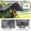 image:imageFREE SOLDIER Tarp Waterproof 3 x 3 m Ultralight Tent Tarpaulin UV Protection Camping Awning Tent Outdoor Large Tarp for Camping Hiking Outdoor Activities Olive GreenGray