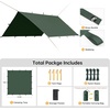 image:imageFREE SOLDIER Tarp Waterproof 3 x 3 m Ultralight Tent Tarpaulin UV Protection Camping Awning Tent Outdoor Large Tarp for Camping Hiking Outdoor Activities Olive GreenLight Green  3 X 3