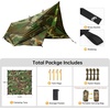 image:imageFREE SOLDIER Tarp Waterproof 3 x 3 m Ultralight Tent Tarpaulin UV Protection Camping Awning Tent Outdoor Large Tarp for Camping Hiking Outdoor Activities Olive GreenCamouflage