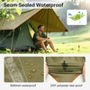 image:imageFREE SOLDIER Tarp Waterproof 3 x 3 m Ultralight Tent Tarpaulin UV Protection Camping Awning Tent Outdoor Large Tarp for Camping Hiking Outdoor Activities Olive GreenMud Colour