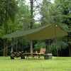 image:imageFree Soldier Tarp Waterproof 3 x 3 m Ultralight Tent Tarpaulin UV Protection Camping Awning Tent Outdoor Large Tarp for Camping Hiking Outdoor Activities Chestnut BrownGreen Military Green
