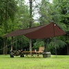 image:imageFree Soldier Tarp Waterproof 3 x 3 m Ultralight Tent Tarpaulin UV Protection Camping Awning Tent Outdoor Large Tarp for Camping Hiking Outdoor Activities Chestnut BrownMaroon  3 X 3 Cm