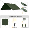 image:imageFree Soldier Tarp Waterproof 3 x 3 m Ultralight Tent Tarpaulin UV Protection Camping Awning Tent Outdoor Large Tarp for Camping Hiking Outdoor Activities Chestnut BrownGreen Military Green