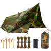image:imageFREE SOLDIER Tarp Waterproof 3 x 3 m Ultralight Tent Tarpaulin UV Protection Camping Awning Tent Outdoor Large Tarp for Camping Hiking Outdoor Activities Olive GreenCamo