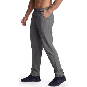 image:imageFREE SOLDIER Mens Sports Outdoor Lightweight Waterproof Athletic Hiking Jogger Sweatpants with Elastic WaistGray