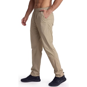 image:imageFREE SOLDIER Mens Sports Outdoor Lightweight Waterproof Athletic Hiking Jogger Sweatpants with Elastic WaistKhaki