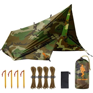 image:imageFREE SOLDIER Tarp Waterproof 3 x 3 m Ultralight Tent Tarpaulin UV Protection Camping Awning Tent Outdoor Large Tarp for Camping Hiking Outdoor Activities Olive GreenCamo