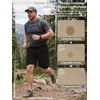 image:imageFREE SOLDIER Mens Cargo Hiking Shorts with Belt  Quick Dry Lightweight Durable Waterproof Multi Pockets for Outdoor Tactical WorkBlack