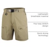 image:imageFREE SOLDIER Mens Cargo Hiking Shorts with Belt  Quick Dry Lightweight Durable Waterproof Multi Pockets for Outdoor Tactical WorkMud