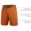 image:imageFREE SOLDIER Mens Cargo Hiking Shorts with Belt  Quick Dry Lightweight Durable Waterproof Multi Pockets for Outdoor Tactical WorkOrange
