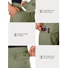 image:imageFREE SOLDIER Mens Cargo Hiking Shorts with Belt  Quick Dry Lightweight Durable Waterproof Multi Pockets for Outdoor Tactical WorkSlate Green