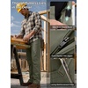 image:imageFREE SOLDIER Mens Work Pants Waterproof Cargo Pants  Relaxed Fit Utility Pants Stretchy Mens Ripstop Work Pants Breathable 5 Pockets Adjustable WaistbandOlive