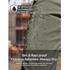 image:imageFREE SOLDIER Mens Work Pants Waterproof Cargo Pants  Relaxed Fit Utility Pants Stretchy Mens Ripstop Work Pants Breathable 5 Pockets Adjustable WaistbandOlive