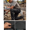 image:imageFREE SOLDIER Mens Work Pants Waterproof Cargo Pants  Relaxed Fit Utility Pants Stretchy Mens Ripstop Work Pants Breathable 5 Pockets Adjustable WaistbandBlack