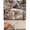 image:imageFREE SOLDIER Mens Work Pants Waterproof Cargo Pants  Relaxed Fit Utility Pants Stretchy Mens Ripstop Work Pants Breathable 5 Pockets Adjustable WaistbandKhaki