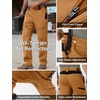 image:imageFREE SOLDIER Mens Work Utility Safety Pants Stretch Cargo Pants  15 Pockets Water Resistant AntiStatic HighWaist Tactical Work Pants for Hiking Camping FishingAcorn Brown