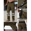 image:imageFREE SOLDIER Mens Work Utility Safety Pants Stretch Cargo Pants  15 Pockets Water Resistant AntiStatic HighWaist Tactical Work Pants for Hiking Camping FishingMoss Green