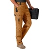 image:imageFREE SOLDIER Mens Work Utility Safety Pants Stretch Cargo Pants  15 Pockets Water Resistant AntiStatic HighWaist Tactical Work Pants for Hiking Camping FishingAcorn Brown
