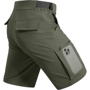 image:imageFREE SOLDIER Mens Cargo Hiking Shorts with Belt  Quick Dry Lightweight Durable Waterproof Multi Pockets for Outdoor Tactical WorkFir Green