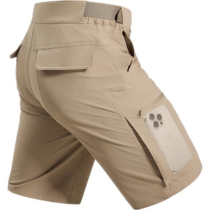 image:imageFREE SOLDIER Mens Cargo Hiking Shorts with Belt  Quick Dry Lightweight Durable Waterproof Multi Pockets for Outdoor Tactical WorkKhaki