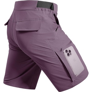 image:imageFREE SOLDIER Mens Cargo Hiking Shorts with Belt  Quick Dry Lightweight Durable Waterproof Multi Pockets for Outdoor Tactical WorkPurple