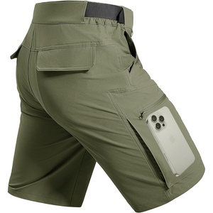 image:imageFREE SOLDIER Mens Cargo Hiking Shorts with Belt  Quick Dry Lightweight Durable Waterproof Multi Pockets for Outdoor Tactical WorkSlate Green