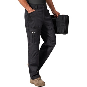 image:imageFREE SOLDIER Mens Work Utility Safety Pants Stretch Cargo Pants  15 Pockets Water Resistant AntiStatic HighWaist Tactical Work Pants for Hiking Camping FishingBlack