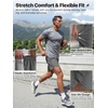 image:imageFREE SOLDIER 2 Pack Mens 9 Quick Dry Athletic Shorts  Lightweight 4Way Stretch Hidden Pockets Elastic Waistband for Gym Workout Running Basketball CasualBlackgrey