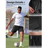 image:imageFREE SOLDIER 2 Pack Mens 9 Quick Dry Athletic Shorts  Lightweight 4Way Stretch Hidden Pockets Elastic Waistband for Gym Workout Running Basketball CasualBlackgreen