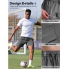 image:imageFREE SOLDIER 2 Pack Mens 9 Quick Dry Athletic Shorts  Lightweight 4Way Stretch Hidden Pockets Elastic Waistband for Gym Workout Running Basketball CasualBlackgrey