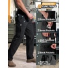 image:imageFREE SOLDIER Mens Cargo Work Pants Stretch Ripstop Utility Tactical Pants  Water Resistant 9 Pockets 4Way Stretch DoubleStitched Durable Work Pants for Hiking HuntingBlack