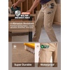 image:imageFREE SOLDIER Mens Cargo Work Pants Stretch Ripstop Utility Tactical Pants  Water Resistant 9 Pockets 4Way Stretch DoubleStitched Durable Work Pants for Hiking HuntingBrown