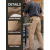 image:imageFREE SOLDIER Mens Cargo Work Pants Stretch Ripstop Utility Tactical Pants  Water Resistant 9 Pockets 4Way Stretch DoubleStitched Durable Work Pants for Hiking HuntingBrown