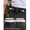 image:imageFREE SOLDIER Mens Convertible Hiking Pants Quick Dry Zip Off Fishing Pants  with Belt Adjustable Drawstring UPF 50 Outdoor Lightweight Travel Pants 4Way Stretch Waterproof and BreathableBlack