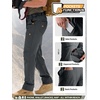 image:imageFREE SOLDIER Mens Outdoor Cargo Hiking Pants with Belt Lightweight Waterproof Quick Dry Tactical Pants Nylon Spandex Dark Gray 30W30L