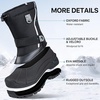 image:imageFREE SOLDIER Mens Snow Boots Insulated Nonslip Outdoor Ankle Cold Weather Boots Plush Black 13