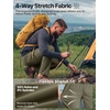 image:imageFREE SOLDIER Mens Sports Outdoor Lightweight Athletic Hiking Pants  Waterproof with Elastic Waist QuickDry 4Way Stretch Adjustable Drawstring for Running CasualArmy Green