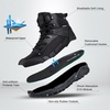 image:imageFREE SOLDIER Mens Waterproof Hiking Boots Lightweight Work Boots Military Tactical Boots Durable Combat BootsBlack 105w