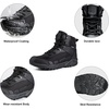 image:imageFREE SOLDIER Mens Waterproof Hiking Boots Lightweight Work Boots Military Tactical Boots Durable Combat BootsBlack 105w