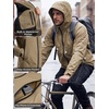 image:imageFREE SOLDIER Mens Waterproof Rain Jacket Lightweight Breathable Hooded Shell for Hiking Travel CampingMud