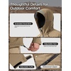 image:imageFREE SOLDIER Mens Waterproof Rain Jacket Lightweight Breathable Hooded Shell for Hiking Travel CampingMud