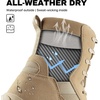 image:imageFREE SOLDIER Mens Waterproof Side Zip Work 8 Tactical Boot  Side Zipper For Easy OnOff Waterproof Arch Support AntiSlip AllDay Comfort For Motorcycle Hiking Outdoor WorkSand