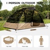 image:imageFree Soldier Ranger PRO Heavy Duty 1 Person Camouflage Tent  Waterproof 2 Doors Camouflage 217 x 88 x 103 cm 22 kg