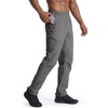 image:imageFREE SOLDIER Mens Sports Outdoor Lightweight Athletic Hiking Pants  Waterproof with Elastic Waist QuickDry 4Way Stretch Adjustable Drawstring for Running CasualGray
