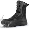image:imageFREE SOLDIER Mens Waterproof Side Zip Work 8 Tactical Boot  Side Zipper For Easy OnOff Waterproof Arch Support AntiSlip AllDay Comfort For Motorcycle Hiking Outdoor WorkBlack
