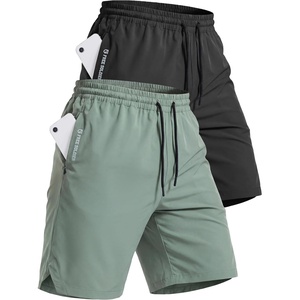 image:imageFREE SOLDIER 2 Pack Mens 9 Quick Dry Athletic Shorts  Lightweight 4Way Stretch Hidden Pockets Elastic Waistband for Gym Workout Running Basketball CasualBlackgreen