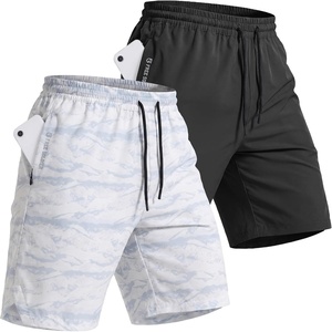 image:imageFREE SOLDIER 2 Pack Mens 9 Quick Dry Athletic Shorts  Lightweight 4Way Stretch Hidden Pockets Elastic Waistband for Gym Workout Running Basketball CasualBlackcamo