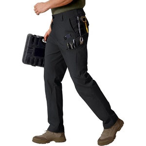image:imageFREE SOLDIER Mens Cargo Work Pants Stretch Ripstop Utility Tactical Pants  Water Resistant 9 Pockets 4Way Stretch DoubleStitched Durable Work Pants for Hiking HuntingBlack