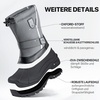 image:imageFREE SOLDIER Mens Insulated Snow Shoes Waterproof Winter Shoes NonSlip Outdoor Shoes with Removable LiningGrey
